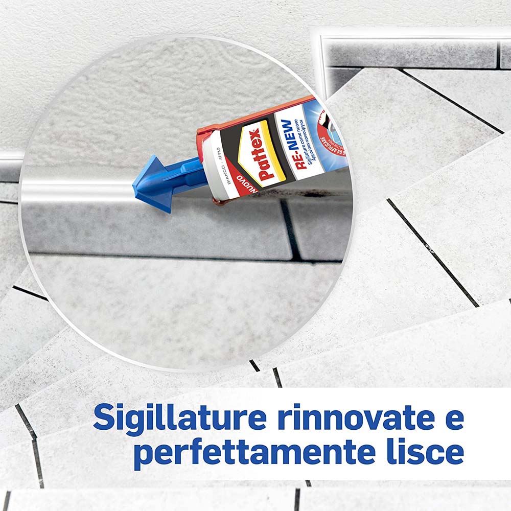 Sigillante per Fughe Bagno Sano Re-New 280 ml PATTEX - Bianco